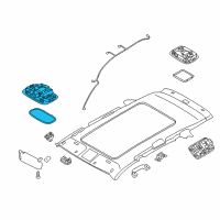 OEM 2016 Kia Sorento Lamp Assembly-Room Diagram - 92850C5000BGA