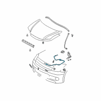 OEM 2006 Scion xA Release Cable Diagram - 53630-52051