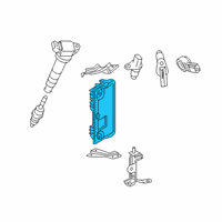 OEM 2020 Lexus RX450hL Engine Control Module Diagram - 8966147Z40