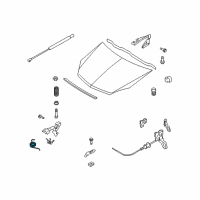 OEM 1999 Cadillac Catera Lock Pin Spring Diagram - 39082860