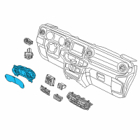 OEM Jeep Wrangler Cluster-Instrument Panel Diagram - 68233867AK