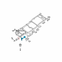 OEM 2012 Nissan Frontier Bracket-Upper Link Mounting, Front RH Diagram - 50224-EA030