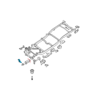OEM 2013 Nissan Frontier Bracket Assembly-Front Bound Bumper, LH Diagram - 50441-7S030