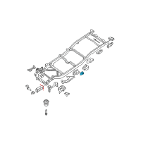 OEM 2006 Nissan Frontier Bracket Assembly-Cab Mounting, 3RD Diagram - 95131-EA830