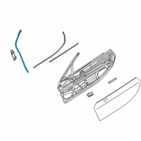 OEM 2019 BMW i8 Seal A-Pillar Front Right Left Diagram - 51-33-8-494-505