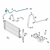 OEM Nissan Leaf Pipe Front Cooler, High A Diagram - 92441-3NA0A