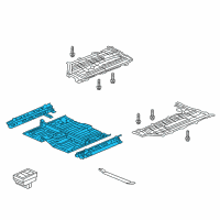 OEM Honda Civic Floor, FR. Diagram - 65100-TR2-A00ZZ