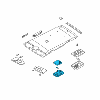 OEM 1997 Nissan Sentra Lamp Assembly-Room Diagram - 26410-6Z520