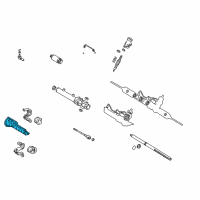 OEM Toyota Corolla Insulator, Steering Rack Boot Heat Diagram - 45529-02010