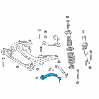 OEM 2015 BMW 750i Mount Tension Strut, Right Diagram - 31-12-6-775-960