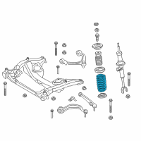 OEM 2015 BMW 535i GT Front Coil Spring Diagram - 31-33-6-786-766
