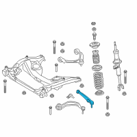 OEM 2015 BMW 750i Bottom Rubber Mount Wishbone, Right Diagram - 31-12-6-850-782