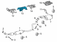 OEM Toyota Corolla Cross Heat Shield Diagram - 58152-0A020