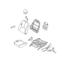 OEM 2017 Hyundai Accent Pad Assembly-Front Seat Cushion Passenge Diagram - 88150-1R000