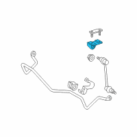OEM 2005 Toyota Tundra Stabilizer Link Bracket Diagram - 48824-AF010