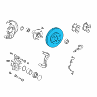 OEM 2006 Pontiac Vibe Rotor Diagram - 88974262