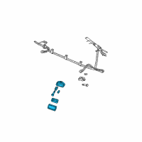 OEM 1993 Chevrolet Astro Lamp, Fog Diagram - 16519563