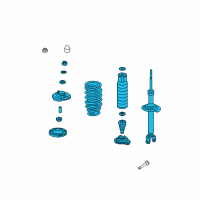 OEM 2013 Acura TSX Shock Absorber Assembly, Right Rear Diagram - 52610-TP1-A01