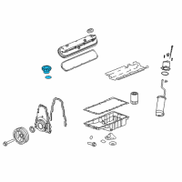 OEM Chevrolet Camaro Filler Cap Diagram - 12612181