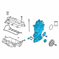 OEM 2017 Honda Accord Pump Assembly, Oil Diagram - 15100-5Y3-J01