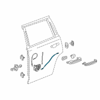 OEM 2016 Cadillac Escalade ESV Lock Cable Diagram - 23140716