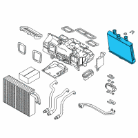 OEM 2004 BMW 745Li Heater Radiator Diagram - 64-11-6-906-270