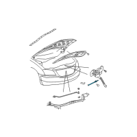 OEM Chrysler Pacifica Cable-Hood Latch Diagram - 4719879AA