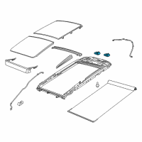 OEM 2016 Jeep Cherokee Motor-SUNROOF Diagram - 68194950AB