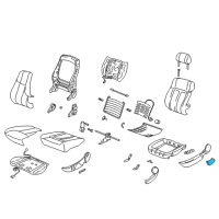 OEM 2002 Saturn LW200 Switch Asm, Driver Seat Adjuster *Medium Duty Dark.Pewter Diagram - 22677356