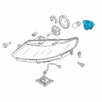 OEM Lincoln MKS Socket Diagram - 8A5Z-13411-A