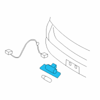 OEM 2009 Ford Escape License Lamp Diagram - 7T4Z-13550-A