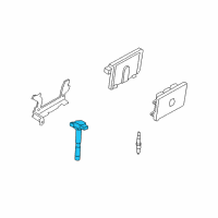 OEM Acura TSX Coil Assembly, Plug Hole Diagram - 30520-RWC-A01