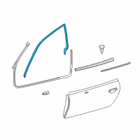 OEM 2002 BMW Z3 Front Left Door Seal Diagram - 51-71-8-399-175