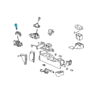 OEM Saturn Handle Asm, Automatic Transmission Control Lever Diagram - 15835452
