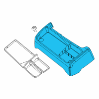 OEM 2017 Ram 3500 Tray-Floor Console Diagram - 1RT17DX9AB