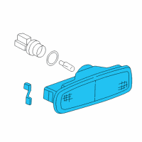 OEM 2000 Acura NSX Lamp Unit, Driver Side Diagram - 33951-SL0-A01