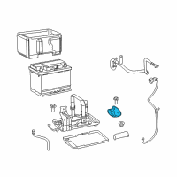 OEM 2021 Jeep Renegade Battery Carriers Diagram - 68407891AA