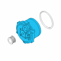 OEM 1999 BMW 540i Exchange Alternator, Water-Cooled Diagram - 12-31-7-508-054