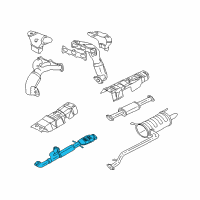 OEM Hyundai Front Exhaust Pipe Diagram - 28610-38310