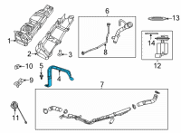 OEM Jeep Wrangler Strap-Fuel Tank Diagram - 68495541AA