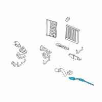 OEM 2012 Acura MDX Thermistor Air Conditioner Diagram - 80560-TK8-A01