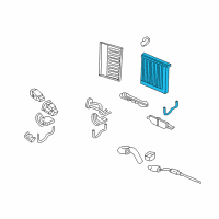 OEM 2005 Acura RL Evaporator Sub-Assembly Diagram - 80215-SJA-A02