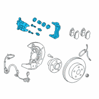 OEM 2016 Lexus RX350 Front Passenger Disc Brake Cylinder Assembly Diagram - 47730-48170