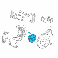 OEM 2022 Lexus RX350L Wheel Bearing And Hub Assembly Diagram - 43550-48011