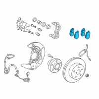 OEM Lexus RX450hL Front Disc Brake Pad Kit Diagram - 04465-48210