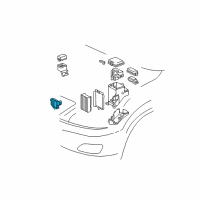 OEM 2019 Lexus RX350 Computer, Cooling Fan Diagram - 89257-30070