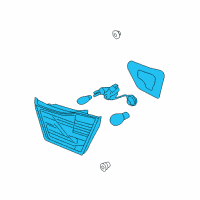 OEM 2010 Kia Optima Lamp Assembly-Rear Combination Inside Diagram - 924062G600