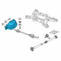 OEM 2009 Chrysler 300 Differential-Rear Axle Diagram - 4593853AA
