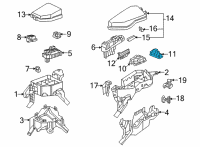 OEM Toyota Venza Relay Box Diagram - 82660-42100