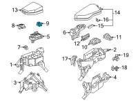 OEM Lexus NX250 Block Assembly, Relay Diagram - 82660-48040